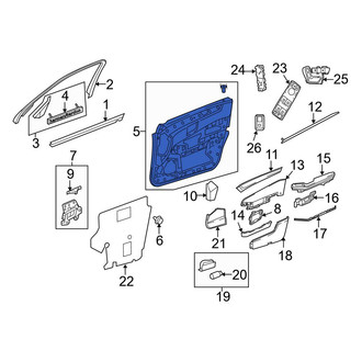 Mercedes-Benz OE - Rear Right Inner Door Interior Trim Panel