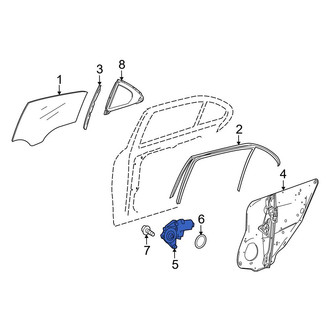 Mercedes-Benz OE - Rear Left Window Motor