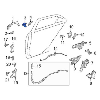 Mercedes-Benz OE - Front Right Outer Exterior Door Handle Cover