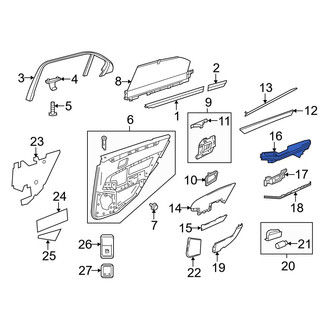 Mercedes-Benz OE - Front Right Door Armrest