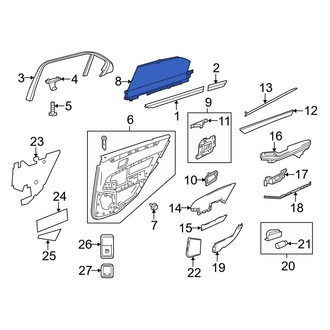 Mercedes-Benz OE - Rear Left Door Glass Sunshade