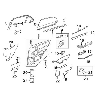 Mercedes-Benz OE - Rear Door - Interior Trim