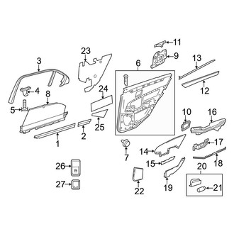Mercedes-Benz OE - Rear Door - Interior Trim (Wagon)