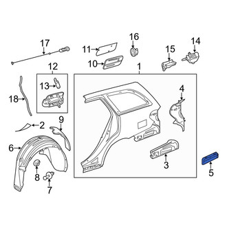 Mercedes-Benz OE - Rear Quarter Panel Vent