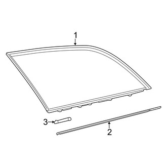 Mercedes-Benz OE - Quarter Panel - Glass (Wagon)