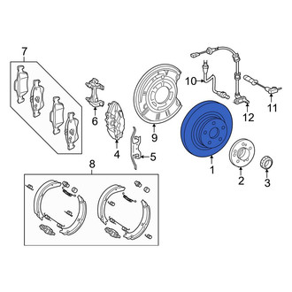 Mercedes-Benz OE - Rear Disc Brake Rotor