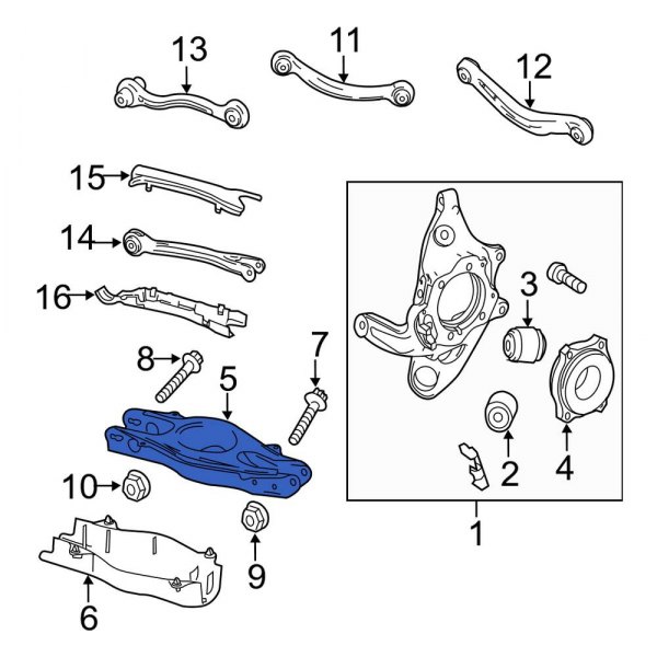MercedesBenz OE 2123303900 Front Left Lower Suspension Control Arm