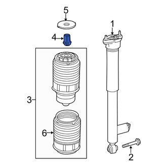 Mercedes-Benz OE - Air Suspension Spring Nut