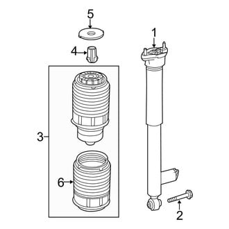 Mercedes-Benz OE - Rear Suspension - Shocks & Components (With Air Suspension)