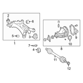 Mercedes-Benz OE - Rear Suspension - Axle & Differential (Sedan)