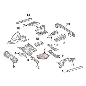 Mercedes-Benz OE - Rear Body & Floor - Floor & Rails