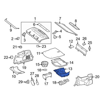 Mercedes-Benz OE - Rear Spare Tire Compartment Cover