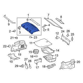 Mercedes-Benz OE - Rear Package Tray Trim