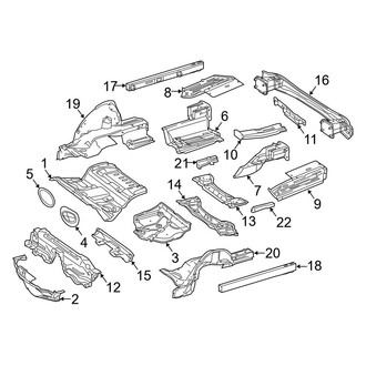 Mercedes-Benz OE - Rear Body & Floor - Floor & Rails (Wagon)