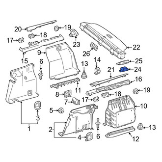Mercedes-Benz OE - Rear Left Deck Lid Latch