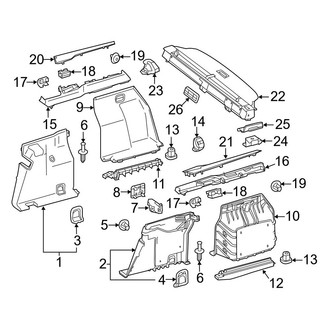 Mercedes-Benz OE - Rear Body & Floor - Interior Trim (Side Trim), (Wagon)