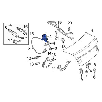 Mercedes-Benz OE - Rear Deck Lid Latch