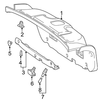 Mercedes-Benz OE - Trunk Lid - Interior Trim