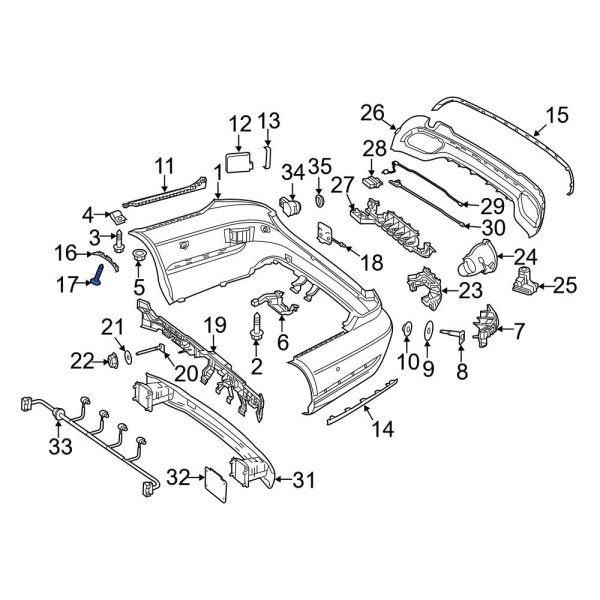 Bumper Corner Cover Bolt