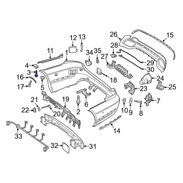 Bumper Cover Bolt