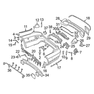 Mercedes-Benz OE - Rear Bumper - Bumper & Components (With AMG Package)