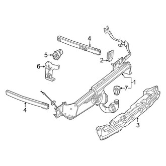 Mercedes-Benz OE - Rear Bumper - Trailer Hitch Components