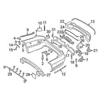 Mercedes-Benz OE - Blind Spot Detection System Warning Sensor Bracket