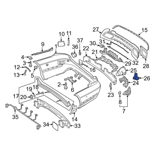 Mercedes-benz Oe 0009903262 - Exhaust Tail Pipe Tip Nut