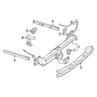 Mercedes-Benz OE - Rear Bumper - Trailer Hitch Components (Wagon)