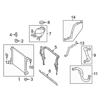 Mercedes-Benz OE - Cooling - Radiator & Components (Sedan)
