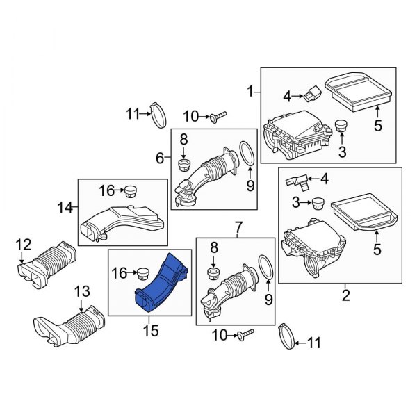 Engine Air Intake Hose