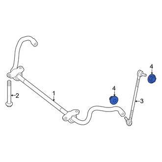 Mercedes-Benz OE - Rear Suspension Stabilizer Bar Link Nut
