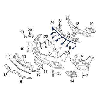 Mercedes-Benz OE - Front Parking Aid System Wiring Harness