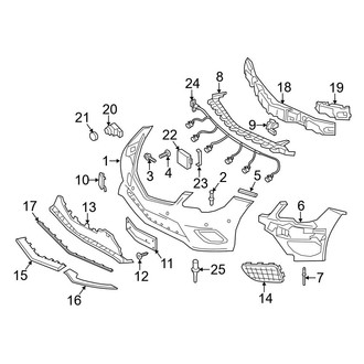 Mercedes-Benz OE - Front Bumper & Grille - Bumper & Components