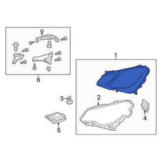 Mercedes-Benz OE - Front Right Headlight Assembly