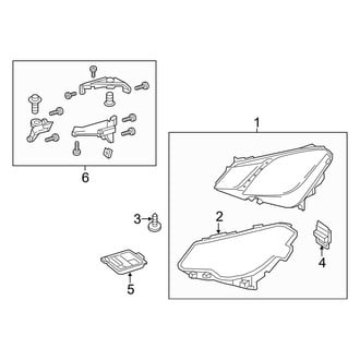 Mercedes-Benz OE - Front Lamps - Headlamp Components (Convertible / Coupe)