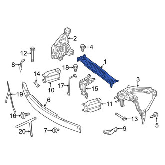 Mercedes-Benz OE - Front Upper Radiator Support Tie Bar