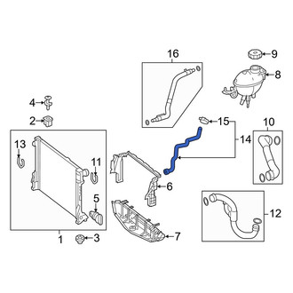 Mercedes-Benz OE - Engine Coolant Overflow Hose