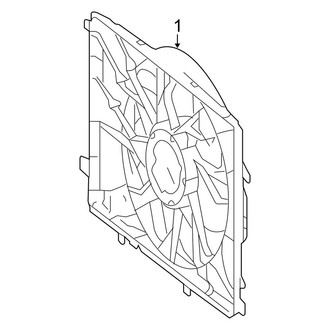 Mercedes-Benz OE - Cooling Fan (Base Convertible / Coupe)