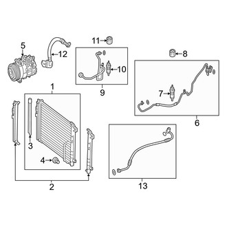 Mercedes-Benz OE - Air Conditioner & Heater - Condenser, Compressor & Lines