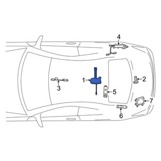 Mercedes-Benz OE - Radio Antenna Assembly