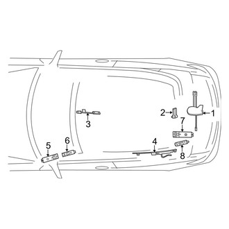 Mercedes-Benz OE - Electrical - Antenna (Convertible)