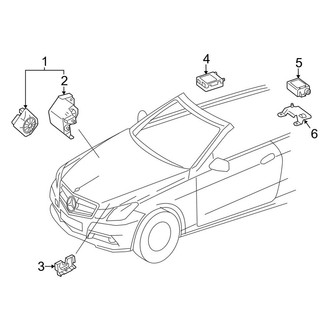 Mercedes-Benz OE - Electrical - Alarm System (Convertible)