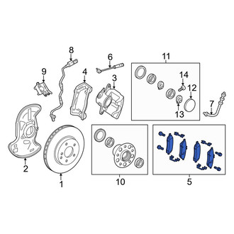 Mercedes-Benz OE - Front Disc Brake Pad Set