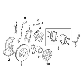 Mercedes-Benz OE - Front Suspension - Brake Components (4Matic Coupe)