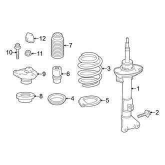 Mercedes-Benz OE - Front Suspension - Struts & Components (Coupe AWD)