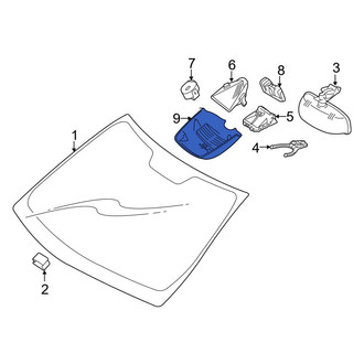 Mercedes-Benz OE - Front Center Interior Rear View Mirror Cover