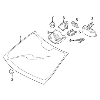 Mercedes-Benz OE - Windshield - Glass (Coupe)