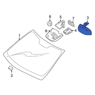 Mercedes-Benz OE - Front Center Interior Rear View Mirror