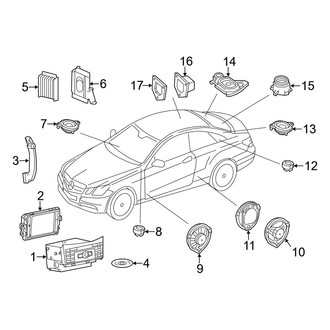 Mercedes-Benz OE - Instrument Panel - Sound System (Convertible / Coupe)